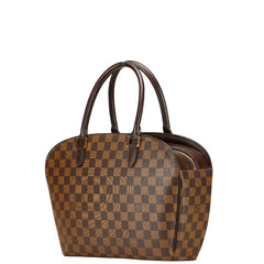 ルイ ヴィトン ダミエ サリア オリゾンタル ハンドバッグ N51282 ブラウン PVC レザー レディース LOUIS VUITTON 【中古】