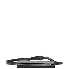 バレンシアガ Bロゴ 三つ折り財布 ショルダーウォレット 580037 ブラック レザー メンズ BALENCIAGA 【中古】