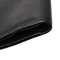 バレンシアガ Bロゴ 三つ折り財布 ショルダーウォレット 580037 ブラック レザー メンズ BALENCIAGA 【中古】