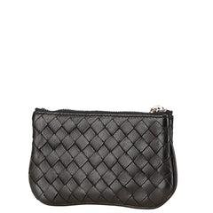 ボッテガヴェネタ イントレチャート コインケース ブラック レザー メンズ BOTTEGAVENETA 【中古】