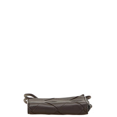 ボッテガヴェネタ マキシイントレチャート コインケース ネックウォレット ブラウン レザー メンズ BOTTEGAVENETA 【中古】