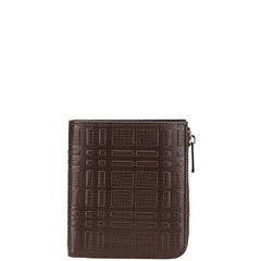 バーバリー チェック 二つ折り財布 キーケース ブラウン レザー レディース BURBERRY 【中古】