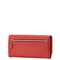 プラダ ヴィッテロダイノ 長財布 1MH132 レッド カーフレザー レディース PRADA 【中古】