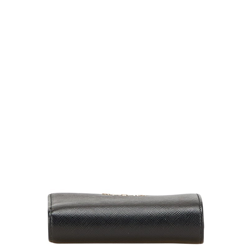 プラダ サフィアーノ 二つ折り財布 1ML018 ブラック レザー レディース PRADA 【中古】