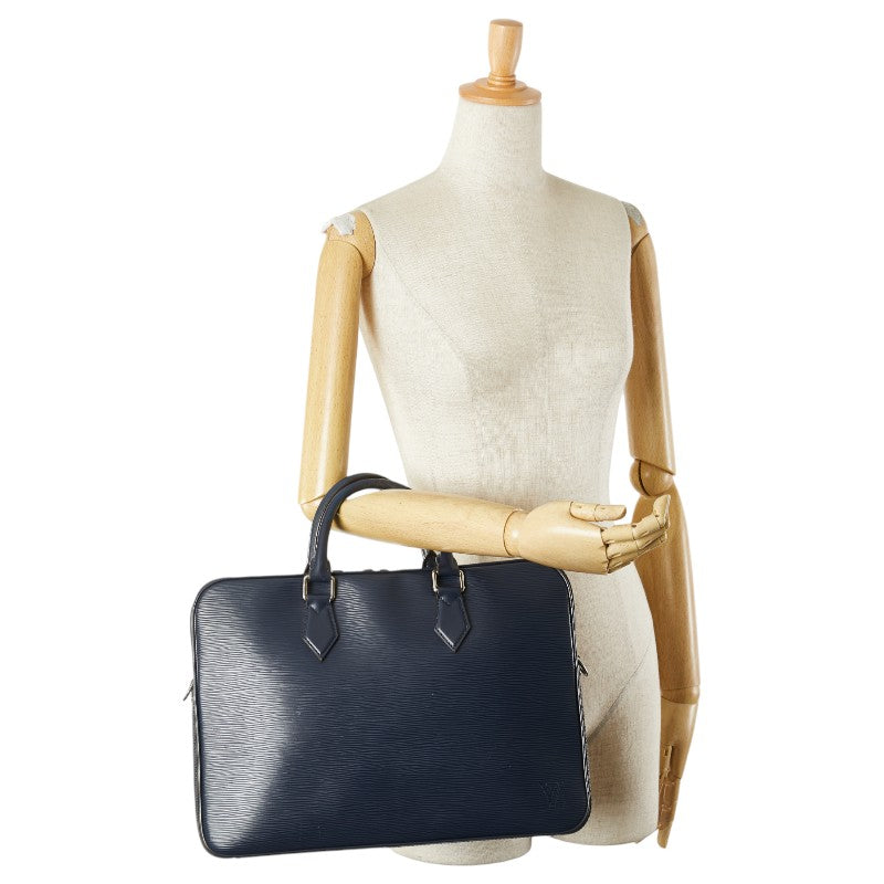ルイ ヴィトン エピ ダンディ ブリーフケース ビジネスバッグ M51376 ブルーマリン レザー メンズ LOUIS VUITTON 【中古】