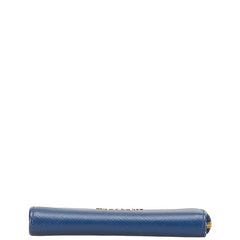 プラダ キーケース コインケース ブルー レザー レディース PRADA 【中古】