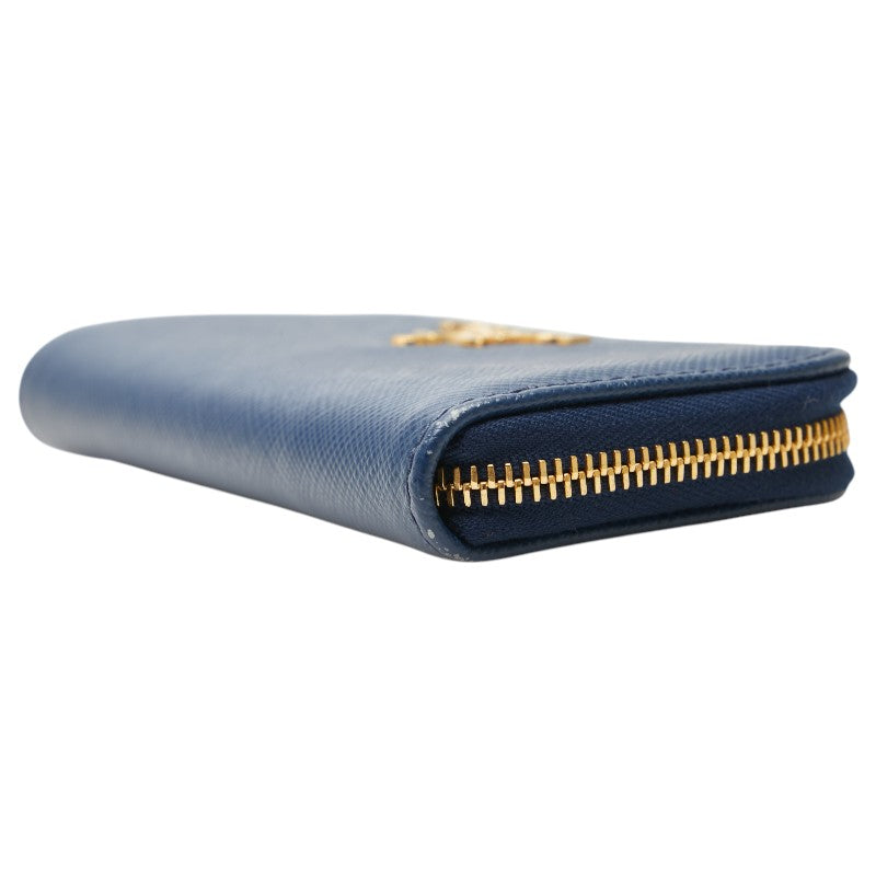 プラダ キーケース コインケース ブルー レザー レディース PRADA 【中古】
