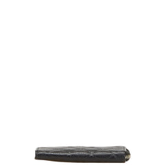 シャネル マトラッセ ココマーク L字ファスナー コインケース キーケース ブラック キャビアスキン レディース CHANEL 【中古】