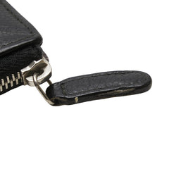 シャネル マトラッセ ココマーク L字ファスナー コインケース キーケース ブラック キャビアスキン レディース CHANEL 【中古】