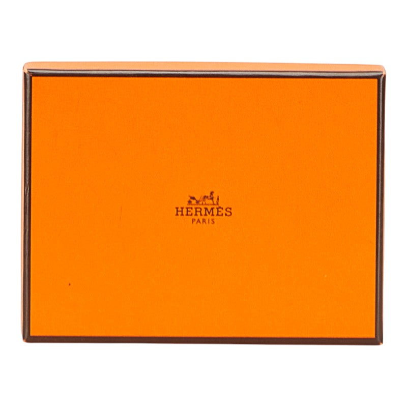 エルメス リミックスID L字ファスナー コインケース コインパース オレンジ ヴォーエプソン レディース HERMES 【中古】