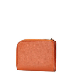 エルメス リミックスID L字ファスナー コインケース コインパース オレンジ ヴォーエプソン レディース HERMES 【中古】
