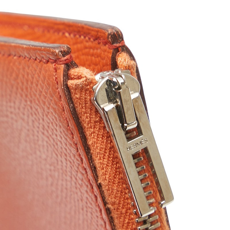 エルメス リミックスID L字ファスナー コインケース コインパース オレンジ ヴォーエプソン レディース HERMES 【中古】