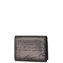 ベルルッティ カリグラフィ カードケース ブラック レザー メンズ Berluti 【中古】