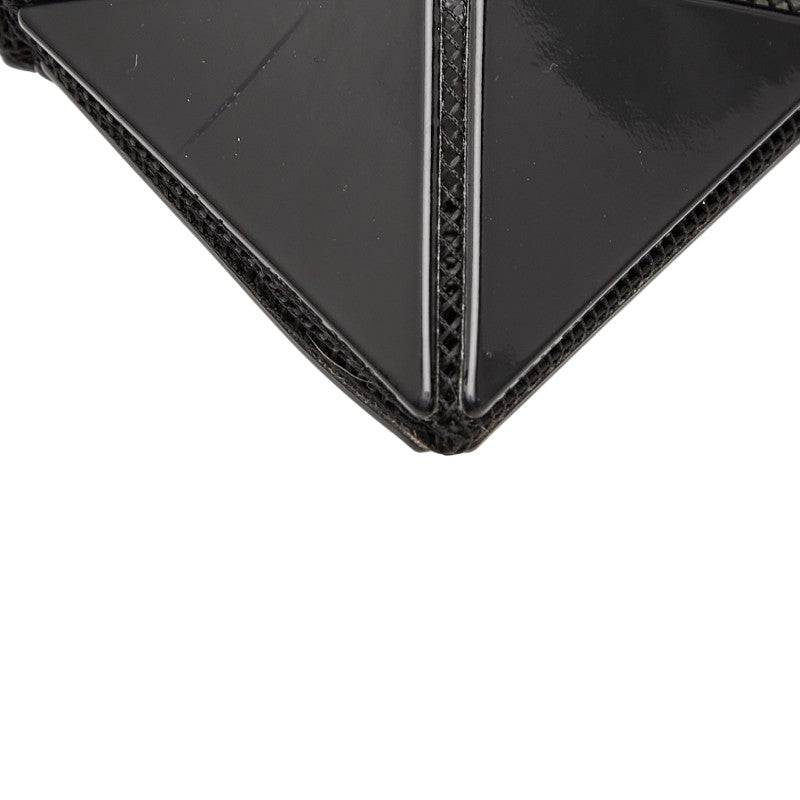 イッセイミヤケ BAOBAO バオバオ トートバッグ ハンドバッグ ブラック PVC レディース ISSEY MIYAKE 【中古】
