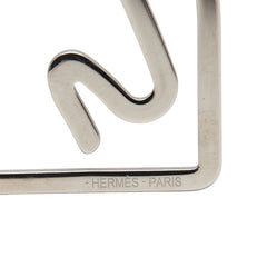 エルメス エケストル マネークリップ シルバー メタル レディース HERMES 【中古】