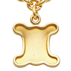 セリーヌ マカダム トリオンフ ロゴ ネックレス ゴールド メッキ レディース CELINE 【中古】