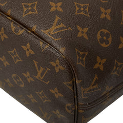 ルイ ヴィトン モノグラム ネヴァーフルMM ショルダーバッグ トートバッグ M40156 ブラウン PVC レザー レディース LOUIS VUITTON 【中古】