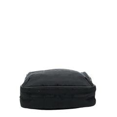 シャネル ニュートラベルライン 斜め掛け ショルダーバッグ ブラック ナイロン レザー レディース CHANEL 【中古】