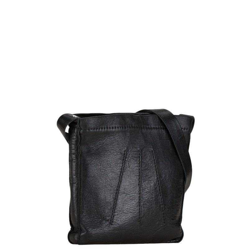 エルメス トゥドゥ 斜め掛け ショルダーバッグ ブラック レザー レディース HERMES 【中古】