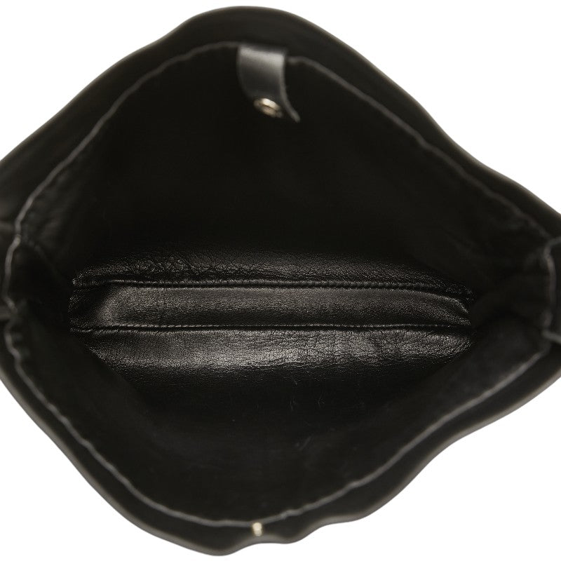 エルメス トゥドゥ 斜め掛け ショルダーバッグ ブラック レザー レディース HERMES 【中古】