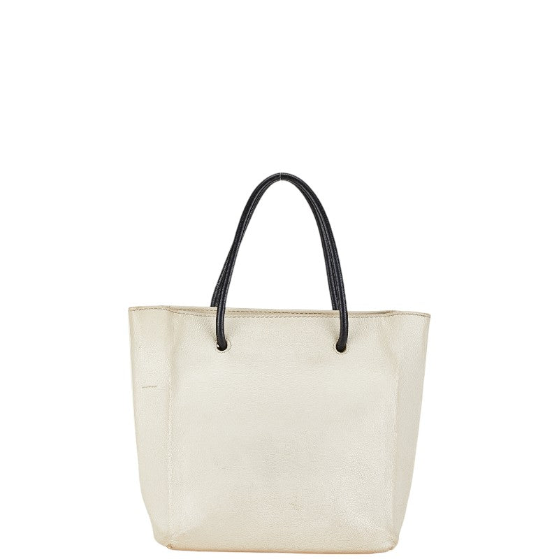 バレンシアガ ショッピングトート XXS ハンドバッグ ショルダーバッグ 2WAY 5553140 ホワイト レザー レディース BALENCIAGA 【中古】