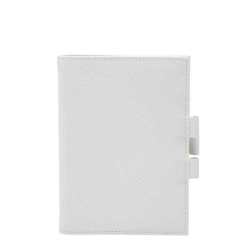 エルメス アジャンダGM 手帳カバー □K刻印 ホワイト ヴォーエプソン レディース HERMES 【中古】
