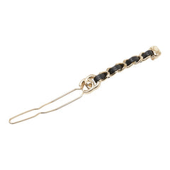 シャネル ココマーク ターンロック バレッタ ヘアアクセサリー ゴールド ブラック メッキ レザー レディース CHANEL 【中古】