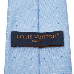 ルイ ヴィトン LV ブラゾン ドット ネクタイ M94774 ブルークレール シルク メンズ LOUIS VUITTON 【中古】