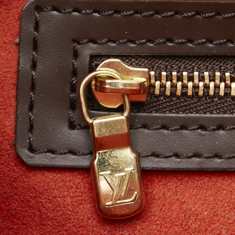 ルイ ヴィトン ダミエ ユゼス ハンドバッグ トートバッグ N51128 ブラウン PVC レザー レディース LOUIS VUITTON 【中古】