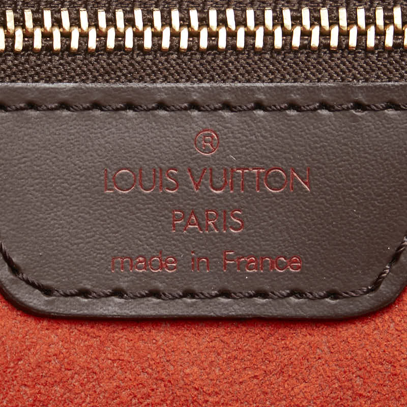 ルイ ヴィトン ダミエ ユゼス ハンドバッグ トートバッグ N51128 ブラウン PVC レザー レディース LOUIS VUITTON 【中古】