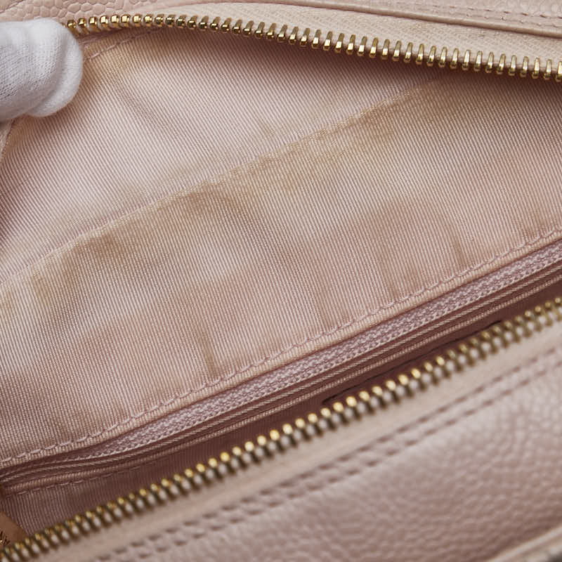 シャネル マトラッセ ココマーク チェーン トートバッグ ショルダーバッグ A18004 ピンク キャビアスキン レディース CHANEL 【中古】