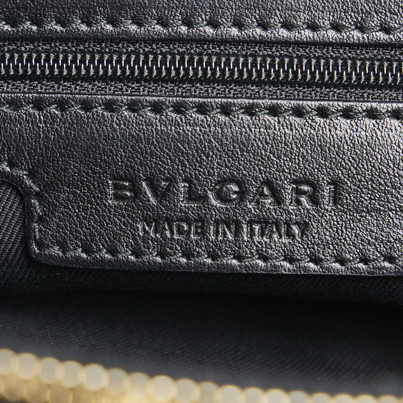 ブルガリ ソティリオ ブルガリ トートバッグ ブラック レザー レディース BVLGARI 【中古】