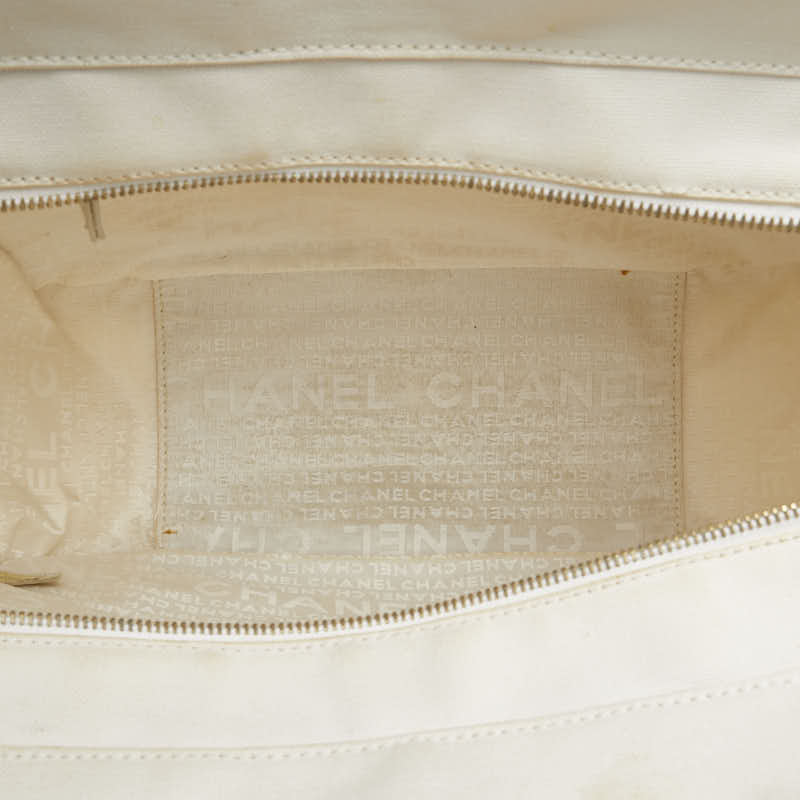 シャネル マシュマロ ココマーク トートバッグ ハンドバッグ A24224 ホワイト ピンク キャンバス レディース CHANEL 【中古】