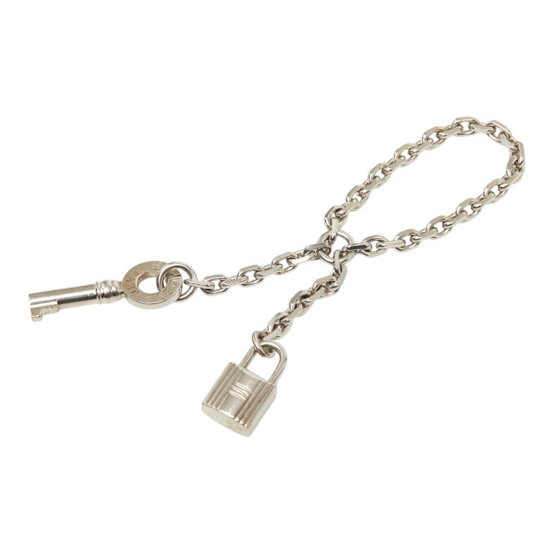 エルメス カデナ キー チェーン スカーフリング シルバー メタル レディース HERMES 【中古】