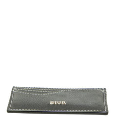 ディオール サドル カードホルダー カードケース 12-BO-0253 ブラック グレインドカーフスキン レディース Dior 【中古】