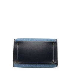 ジミーチュウ VARENNE ヴァレンヌ トートバッグ ハンドバッグ インディゴブルー デニム レザー レディース JIMMY CHOO 【中古】