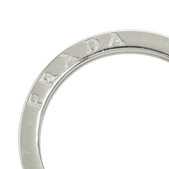 プラダ 三角ロゴプレート キーリング キーホルダー バッグチャーム ブラック サフィアーノレザー レディース PRADA 中古