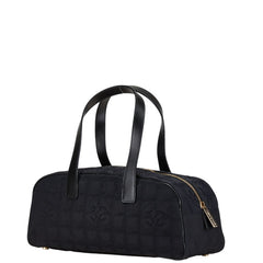 シャネル ニュートラベルライン ミニボストンバッグ ハンドバッグ ブラック ナイロン レザー レディース CHANEL 【中古】