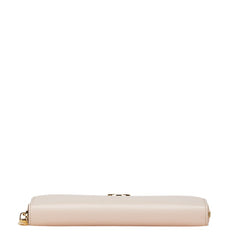 フェンディ エフイズ ラウンドファスナー 長財布 8M0299 ピンク レザー レディース FENDI 【中古】