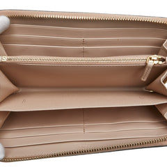 フェンディ エフイズ ラウンドファスナー 長財布 8M0299 ピンク レザー レディース FENDI 【中古】
