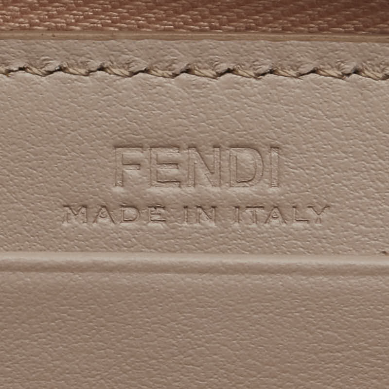 フェンディ エフイズ ラウンドファスナー 長財布 8M0299 ピンク レザー レディース FENDI 【中古】