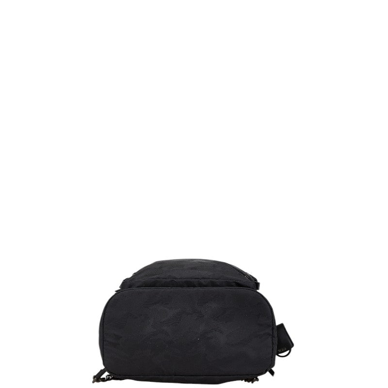 トゥミ スタッズ カモフラージュ 迷彩 リュック バックパック ブラック ナイロン レザー レディース TUMI 【中古】