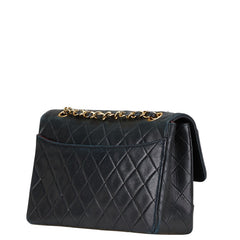 シャネル ココマーク マトラッセ チェーン ショルダーバッグ ブラック ラムスキン レディース CHANEL 【中古】