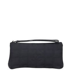 シャネル ニュートラベルライン ポーチ 小物入れ ブラック ナイロン レディース CHANEL 【中古】