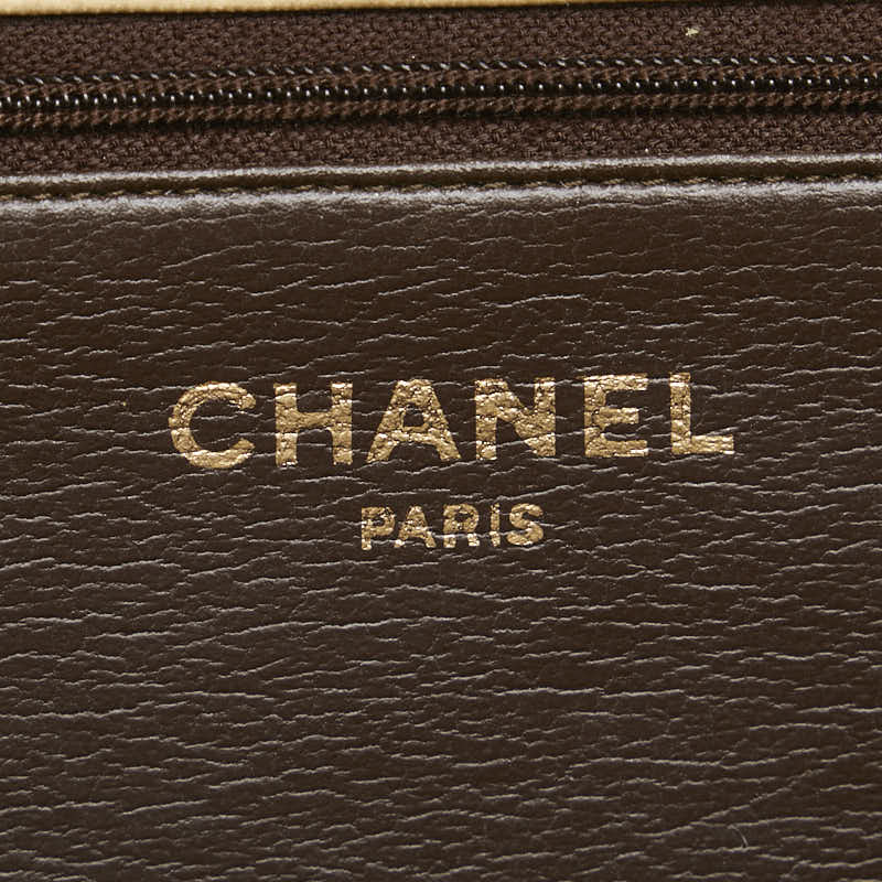 シャネル マトラッセ ココマーク プッシュロック チェーン ショルダーバッグ ベージュ ラムスキン レディース CHANEL 【中古】