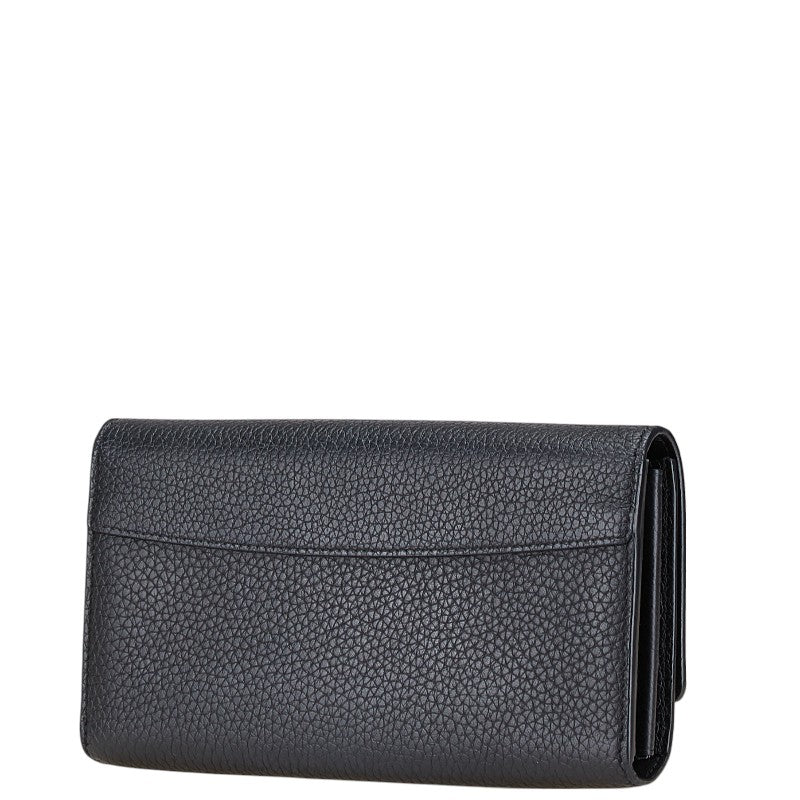 ルイ ヴィトン ポルトフォイユ カプシーヌ 長財布 M64551 ノワール ブラック レザー レディース LOUIS VUITTON 【中古】