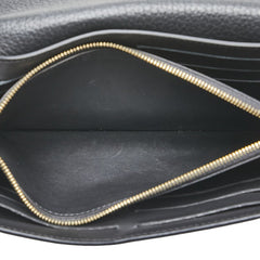 ルイ ヴィトン ポルトフォイユ カプシーヌ 長財布 M64551 ノワール ブラック レザー レディース LOUIS VUITTON 【中古】