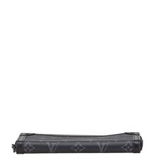 ルイ ヴィトン モングラム エクリプス トランク ジッピーウォレット ラウンドファスナー 長財布 M80558 ブラック PVC レザー レディース LOUIS VUITTON 【中古】