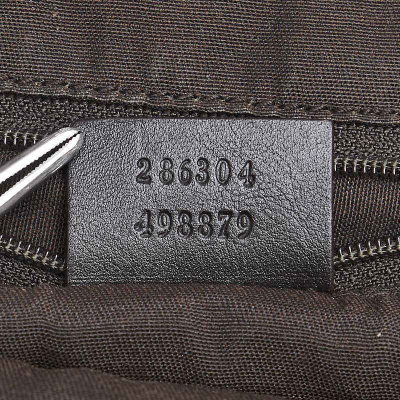 グッチ ホースビット柄 スタッズ トートバッグ ショルダーバッグ 286304 ブラウン レザー レディース GUCCI 【中古】