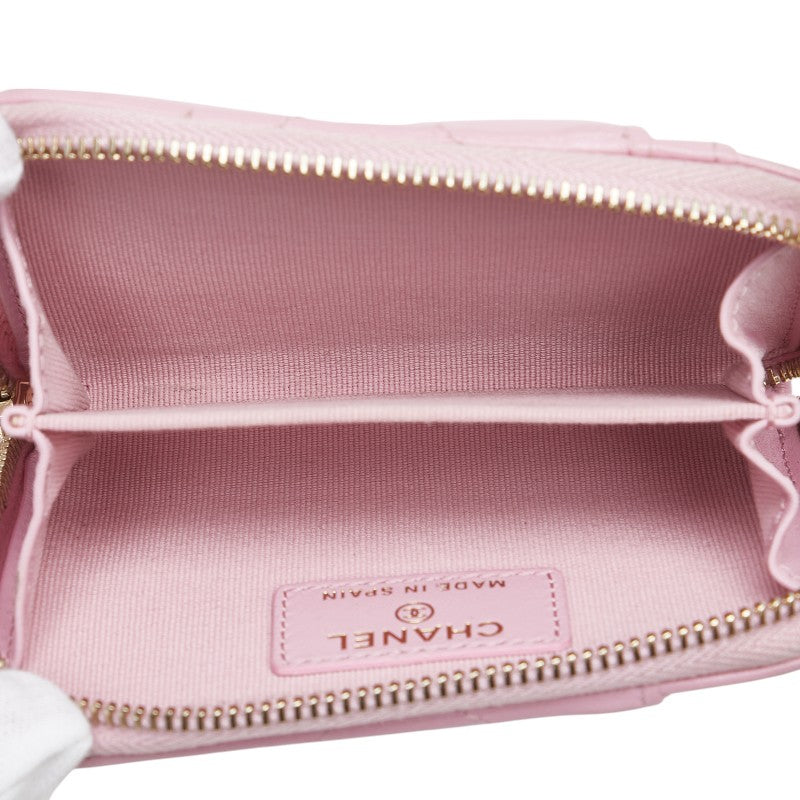 シャネル マトラッセ シャネル19 ココマーク コインケース AP2701 ピンク ラムスキン レディース CHANEL 【中古】